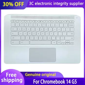 Новая Оригинальная английская клавиатура для ноутбука HP Chromebook 14 G5, клавиатура с подсветкой, подставка для ноутбука, верхний чехол, фотография