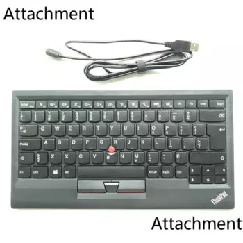 Новая Оригинальная клавиатура для Lenovo ThinkPad KU-1255, французская канадская USB-клавиатура с трекпонкой, маленькая красная мышь, компьютер, ноутбук 03x8726