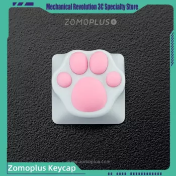 Новая оригинальная металлическая клавиатура Zomoplus с кошачьими крапанами из алюминиевого сплава механическая клавиатура персонализированные Мультяшные периферийные устройства