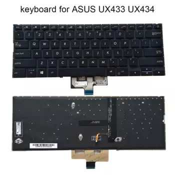 Новая подсветка английской клавиатуры для ноутбука Asus zenbook UX433 UX433FN UX433FL FN UX433FA, детали для ноутбука США, 0KN1 5Z1HE13