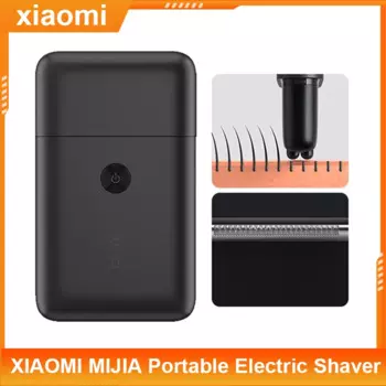 Новая портативная электробритва XIAOMI MIJIA для мужчин, двойной резак с возвратно-поступательным движением, триммер для бороды, влагозащита IPX7, моющаяся, 30 дней