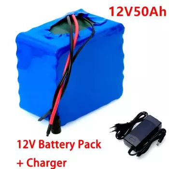 Новая портативная литий-ионная аккумуляторная батарея 3S12P 12 В 50 Ач 50000 мАч, для фотолампы