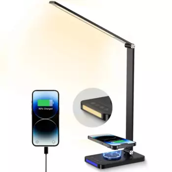 Новая Складная Настольная лампа с USB-зарядкой и сенсорным управлением