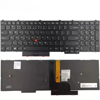 Новая сменная Клавиатура для ноутбука Lenovo Thinkpad P50 P51 P70 с подсветкой US Макет P/N: 00PA288 SN20K85114