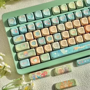 Новая тема Zelda, новинка, вырезанная клавиатура, 142 клавиш, Moa Cherry Profile Pbt, горячая сублимация, механическая клавиатура