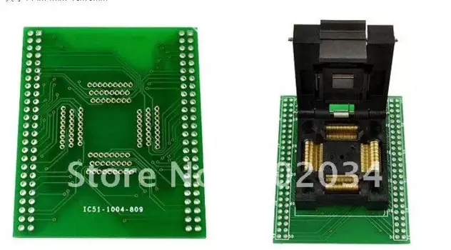 Новинка 100%, встроенная тестовая розетка QFP100 IC/адаптер программатора/Встроенная розетка (приблизительно)
