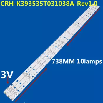 Новинка, 15 шт., Светодиодная лента для подсветки 738 мм, 10 ламп для LED40V2 LED39V2 DLED 39DH310
