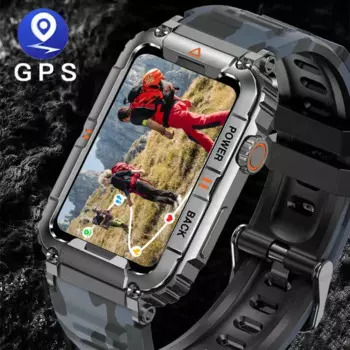 Новинка 2023, умные часы для мужчин с GPS, Bluetooth, звонки, мониторинг здоровья, Смарт-часы с голосовым ии, спортивные водонепроницаемые мужские Смарт-часы