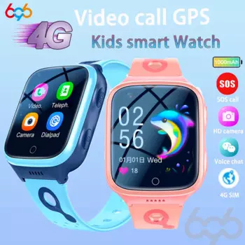 Новинка 2024, 4G, детские умные часы с камерой SOS, водонепроницаемые, GPS, Wi-Fi, монитор видеозвонков, трекер местоположения, LBS, умные часы, детские часы