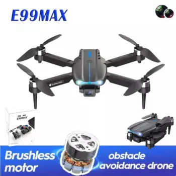 Новинка 2024, E99MAX бесщеточная модернизация, аэрофотосъемка высокой четкости, четырехосевой самолет с оптическим потоком, игрушечный самолет с дистанционным управлением