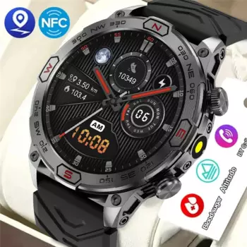 Новинка 2024, мужские умные часы с Bluetooth 5,2, 1,39 дюйма, IPS, круглый экран, полный обзор, мониторинг сердечного ритма, часы для здоровья