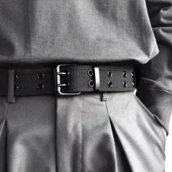 Новинка 2024, мужской двухрядный плетеный ремень с пряжкой-иглой, женский ремень для отдыха, спорта, работы на открытом воздухе, с ремнем для брюк и джинсов