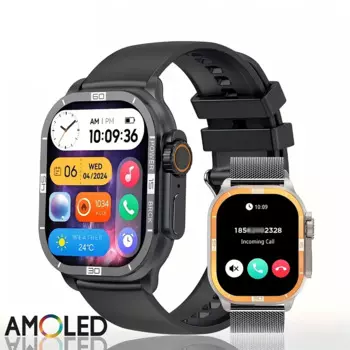 Новинка 2024, оригинальные умные часы, AMOLED, 2,06 дюйма, 410*502, сенсорный экран, Bluetooth, звонок, пульсометр, здоровье, спорт, женские часы