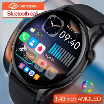 Новинка 2024, Смарт-часы для женщин и мужчин, Bluetooth, функция звонков, телефон, отображение времени, пульсометр, спортивные часы для здоровья, водонепроницаемые Смарт-часы для мужчин