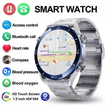 Новинка 2024, умные часы для мужчин, телефон ECG + PPG, роскошные деловые Смарт-часы для мужчин с Bluetooth, вызовом, GPS, датчиком движения, компасом, часы Ultimate