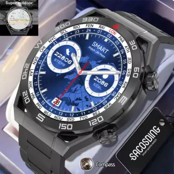 Новинка 2024, умные часы DT Ultra Mate для мужчин, Беспроводная зарядка, Bluetooth, звонки, GPS-трекер, фитнес-браслет, деловые умные часы для мужчин