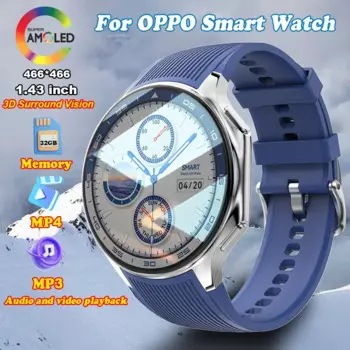 Новинка 2024, умные часы DT WATCH X, водонепроницаемые умные часы с 4 Гб, mp4-плеером, BT, AMOLED, мужские Смарт-часы, женский спортивный режим, умные часы