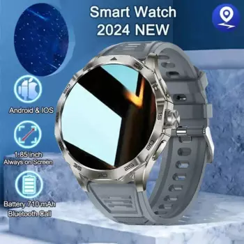 Новинка 2024, умные часы с Bluetooth и HD-разрешением 1,85 дюйма для мужчин, спортивный фитнес-трекер с пульсометром, умные часы для Huawei, XIAOMI, Android