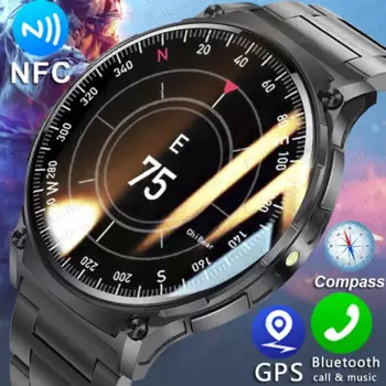 Новинка 2024, умные часы с компасом и GPS, умные часы для мужчин и женщин, HD-экран, пульсометр, Bluetooth-вызов, водозащита IP68, мужские умные часы для HUAWEI GT5