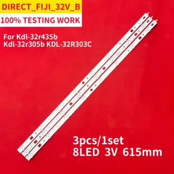 Новинка, 3 шт., Светодиодная лента для подсветки 32R303C samsung_2014 _ so ny_direct_fijl_32v _ A b_3228 _ 8, светодиодная лампа, 00091K
