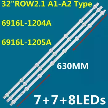 Новинка, 5 комплектов, Светодиодная лента для подсветки 32 дюйма row2. 1 A1/A2 6916L-1440A 6916L-1439A 32LN5400 32LN5700 32LN5180 32LA621V 32LN519C LC320DUE