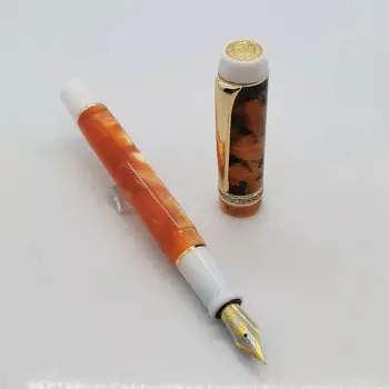Новинка, акриловая перьевая ручка Kaigelu, желтая, EF/F/M, Жесткая Резиновая ретро-ручка 0,35/0,5/0,7 мм, ручка для письма в деловом стиле, подарок