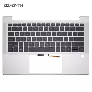 Новинка для HP EliteBook 630 G9, подставка для рук, верхняя фотовспышка с подсветкой клавиатуры Чехол (серебристый) 13,3 дюйма