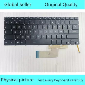 Новинка для MSI GS43 GS40 GS32 GS30 GS43VR клавиатура с белой подсветкой HMB3709 FR JP DE PT