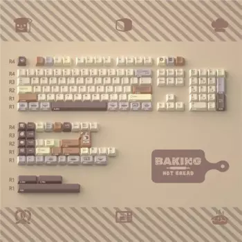 Новинка, колпачки для клавиш для клавиатуры GK61/64/GK61/68/75/84/87/96/140/980 механическая клавиатура, PBT Cherry Profile, 104/108 клавиши