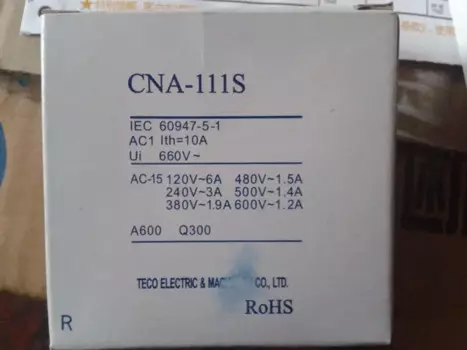 Новинка, контактор переменного тока TECO CNA-111S Ac, 1 шт.
