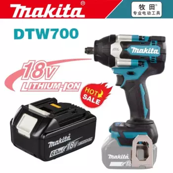 Новинка Makita DTW700 18 в бесщеточный Электрический ключ беспроводная дрель отвертка Бесплатная доставка большой крутящий момент электроинструменты динамометрический ключ