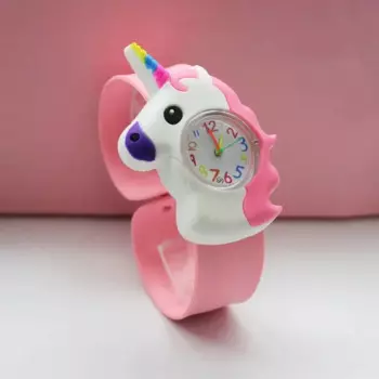Новинка, модные часы с рисунками животных, фотовспышки, для девочек, детский браслет, силиконовый ремешок, детские часы, часы, цифровые наручные часы