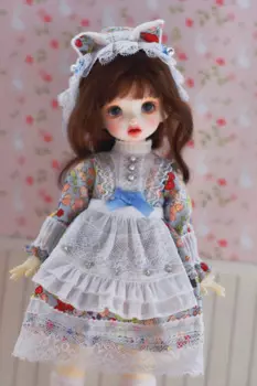 Новинка, одежда Blythe, 1/6, повязка на голову с кошачьими ушками 30 см, юбка из искусственной ткани