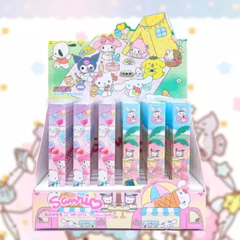 Новинка, стилус Sanrio, мультяшная ручка, Kuromi Cinnamoroll, стилус, нейтральная ручка, коробка для загадок, канцелярские принадлежности для учеников