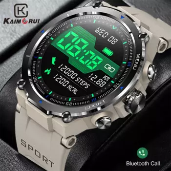 Новинка, умные часы с Bluetooth и вызовом, 1,32 дюйма, для мужчин и женщин, для спорта на открытом воздухе, фитнес-трекер, пульсометр, монитор артериального давления, умные часы