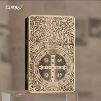 Новинка, Zorro, ультратонкая броня, керосиновая зажигалка, латунная гравировка, машина «все в одном», креативный персонализированный высококлассный подарок, коллекционный