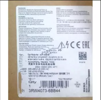 Новое и оригинальное реле 3RW4073-6BB44