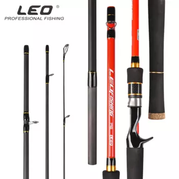 Новое поступление, рыболовная удочка LEO с несколькими секциями, телескопическая удочка, 1,8 м, 1,8 м, 2,1 м, 4 м, высокоуглеродистая удочка для приманки, кастинговое удилище/спиннинговое удилище для путешествий