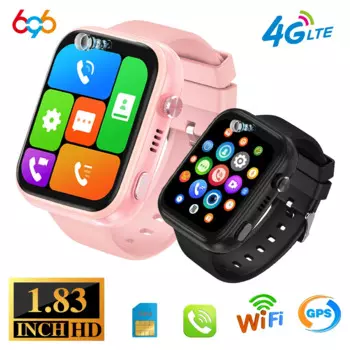 Новые 1,83 "детские 4G умные часы с видеозвонком, GPS, WIFI, LBS, позиционирование, детские часы с указанием музыки, водонепроницаемые студенческие умные часы