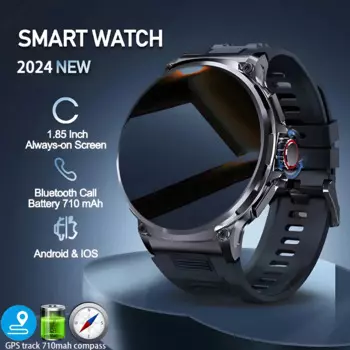 Новые 1,85-дюймовые умные часы Ultra HD с GPS-треком, Bluetooth-вызовом, большой аккумулятор 710 мАч, спортивные умные часы для фитнеса для Huawei Xiaomi