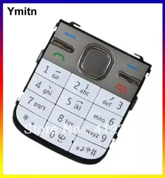 Новые черные/Серебристые/золотистые клавиатуры для домашнего меню Ymitn 10 шт., сменные накладки на кнопки для NOKIA C5