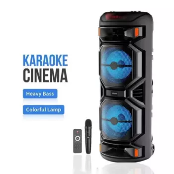 Новые Двойные 8-дюймовые Bluetooth-колонки 2000 Вт, мощные беспроводные колонки для караоке, уличные квадратные колонки для танцев и вечеринок, высокоточный сабвуфер