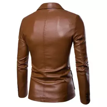Новые модные мужские тонкие кожаные костюмы, куртки, подходят для пиджаков, куртки, пальто, мужские пальто из искусственной кожи, пиджаки, куртки, пальто, размер 6XL
