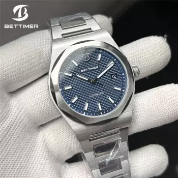 Новые мужские автоматические механические часы BETTIMER PT5000, часы с сапфировым стеклом, водонепроницаемые светящиеся наручные часы 100 м, мужские часы
