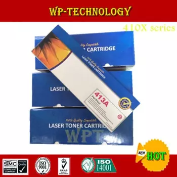 Новые совместимые картриджи с тонером, 4 цвета, подходит для принтеров HP Laserjet 300 400, Hp411A, Hp412A, Hp413A.