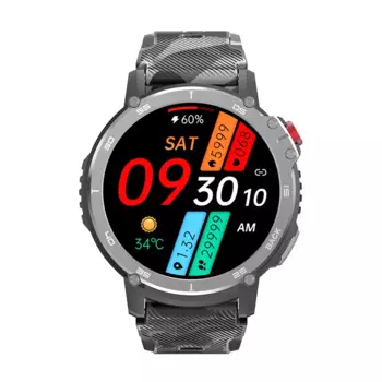 Новые умные часы C22, мужские Bluetooth-вызовы, 1,6-дюймовый HD-экран, память 4G, 400 мАч, пульсометр, здоровый спортивный фитнес-браслет, умные часы