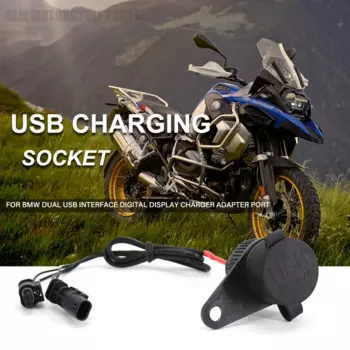 Новые запчасти для мотоциклов, двойная розетка USB для BMW R1200GS R1250GS R1150GS R1100GS R1250RT R1200RT Adventure ADV LC GS C400GT C400X