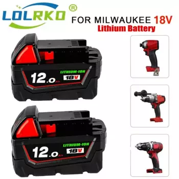 Новый 18 В для Milwaukee M18 M18B6 18 В XC 12 Ач 9 Ач литий-ионный аккумулятор 48-11-1860/зарядное устройство