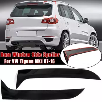 Новый! 2 шт. для Volkswagen Tiguan MK1, заднее окно, яркий черный боковой спойлер, аксессуары для украшения кузова, 2007-2016