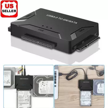 Новый адаптер SATA/IDE к USB 3,0, переходник для жесткого диска, кабель-конвертер для 2,5/3,5 дюйма SATA и IDE HDD, поддержка ПК Macbook